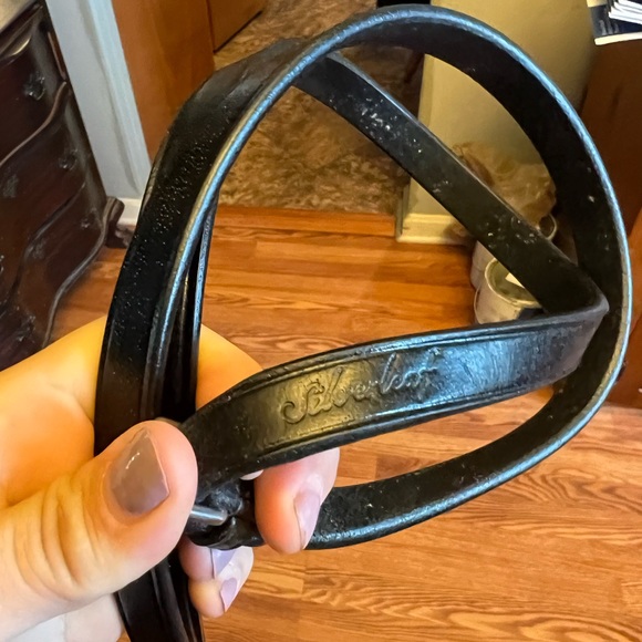 Silverleaf black leather curb rein - Picture 4 of 4